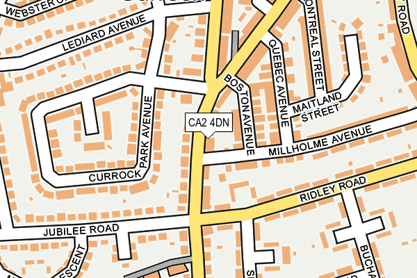 CA2 4DN map - OS OpenMap – Local (Ordnance Survey)