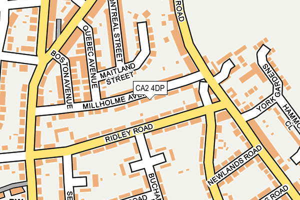 CA2 4DP map - OS OpenMap – Local (Ordnance Survey)