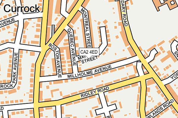 CA2 4ED map - OS OpenMap – Local (Ordnance Survey)