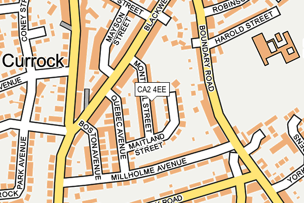 CA2 4EE map - OS OpenMap – Local (Ordnance Survey)