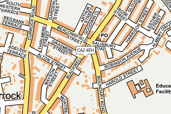 CA2 4EH map - OS OpenMap – Local (Ordnance Survey)