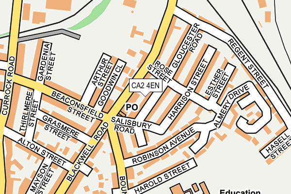 CA2 4EN map - OS OpenMap – Local (Ordnance Survey)