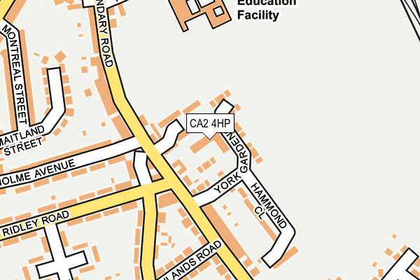 CA2 4HP map - OS OpenMap – Local (Ordnance Survey)