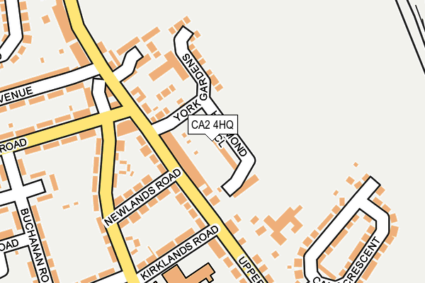 CA2 4HQ map - OS OpenMap – Local (Ordnance Survey)