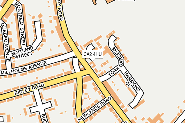 CA2 4HU map - OS OpenMap – Local (Ordnance Survey)