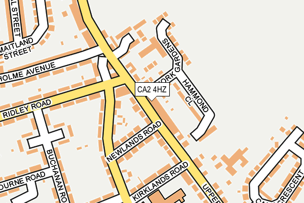 CA2 4HZ map - OS OpenMap – Local (Ordnance Survey)