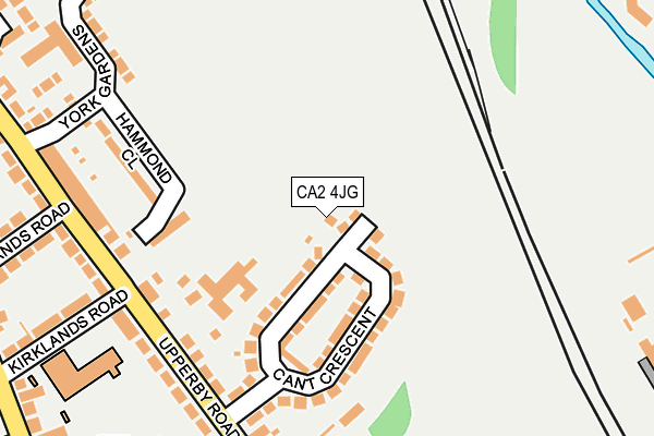 CA2 4JG map - OS OpenMap – Local (Ordnance Survey)