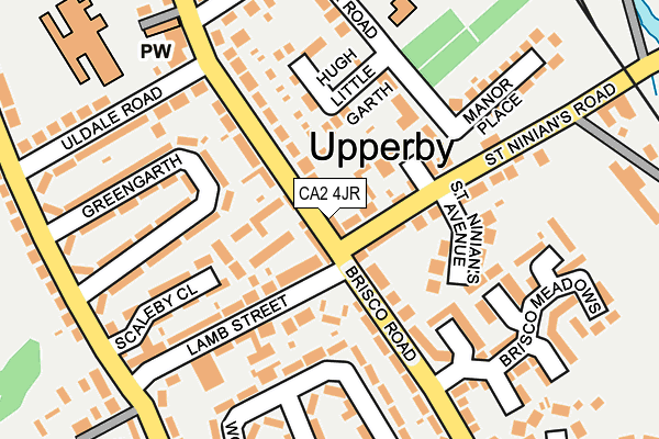 CA2 4JR map - OS OpenMap – Local (Ordnance Survey)