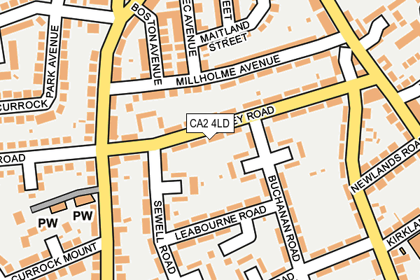 CA2 4LD map - OS OpenMap – Local (Ordnance Survey)