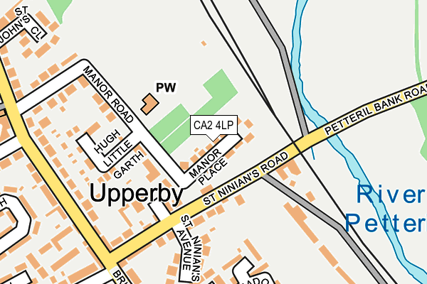 CA2 4LP map - OS OpenMap – Local (Ordnance Survey)