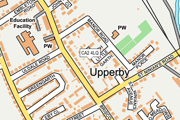CA2 4LQ map - OS OpenMap – Local (Ordnance Survey)