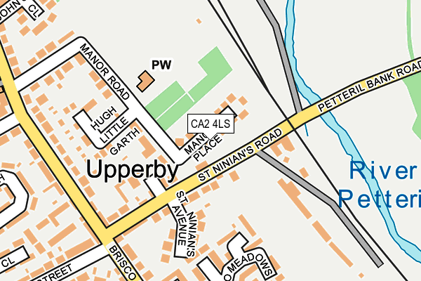 CA2 4LS map - OS OpenMap – Local (Ordnance Survey)