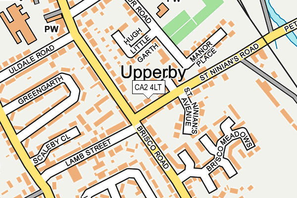 CA2 4LT map - OS OpenMap – Local (Ordnance Survey)