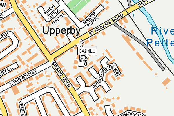 CA2 4LU map - OS OpenMap – Local (Ordnance Survey)
