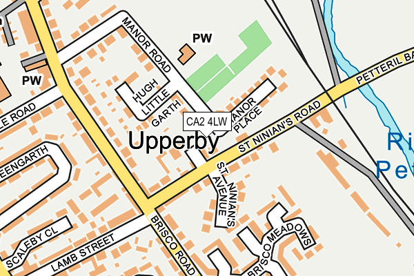 CA2 4LW map - OS OpenMap – Local (Ordnance Survey)