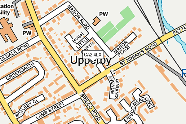 CA2 4LX map - OS OpenMap – Local (Ordnance Survey)