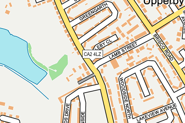 CA2 4LZ map - OS OpenMap – Local (Ordnance Survey)