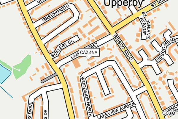 CA2 4NA map - OS OpenMap – Local (Ordnance Survey)