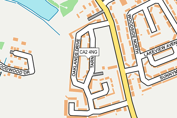 CA2 4NG map - OS OpenMap – Local (Ordnance Survey)