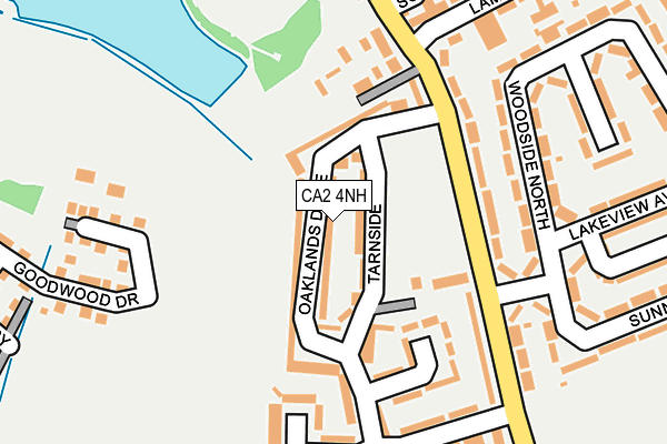 CA2 4NH map - OS OpenMap – Local (Ordnance Survey)