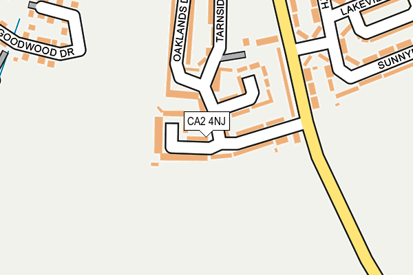 CA2 4NJ map - OS OpenMap – Local (Ordnance Survey)