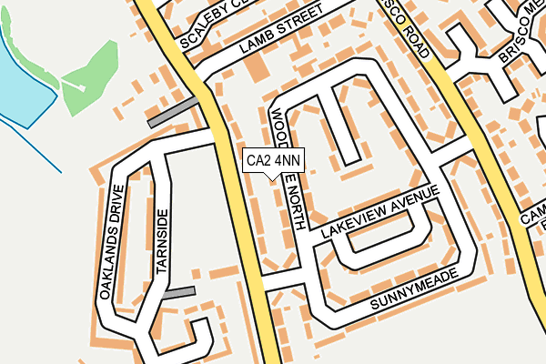 CA2 4NN map - OS OpenMap – Local (Ordnance Survey)
