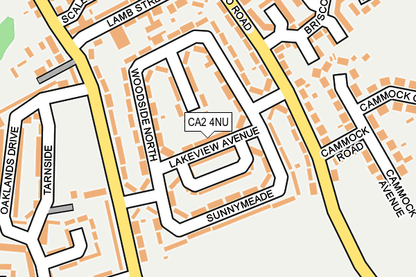 CA2 4NU map - OS OpenMap – Local (Ordnance Survey)