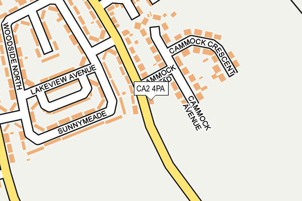 CA2 4PA map - OS OpenMap – Local (Ordnance Survey)