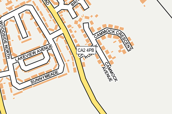 CA2 4PB map - OS OpenMap – Local (Ordnance Survey)