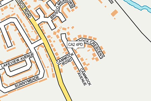 CA2 4PD map - OS OpenMap – Local (Ordnance Survey)