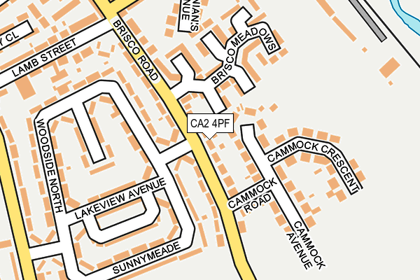 CA2 4PF map - OS OpenMap – Local (Ordnance Survey)