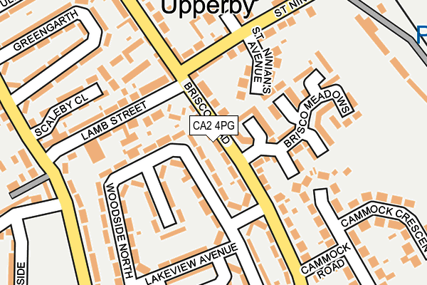 CA2 4PG map - OS OpenMap – Local (Ordnance Survey)