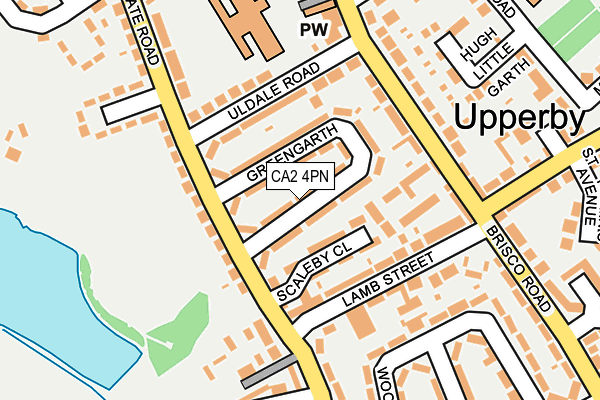 CA2 4PN map - OS OpenMap – Local (Ordnance Survey)