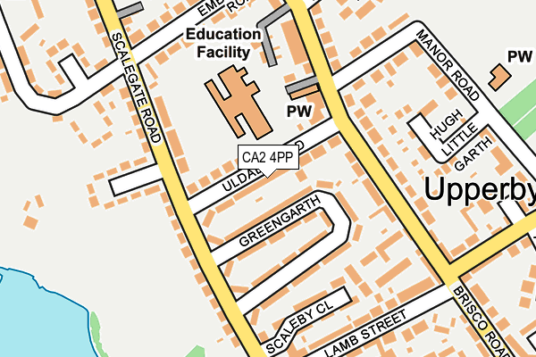 CA2 4PP map - OS OpenMap – Local (Ordnance Survey)