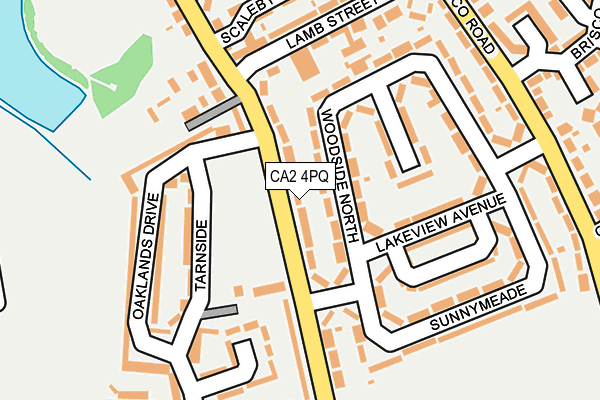 CA2 4PQ map - OS OpenMap – Local (Ordnance Survey)