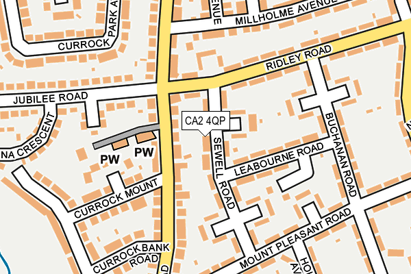 CA2 4QP map - OS OpenMap – Local (Ordnance Survey)