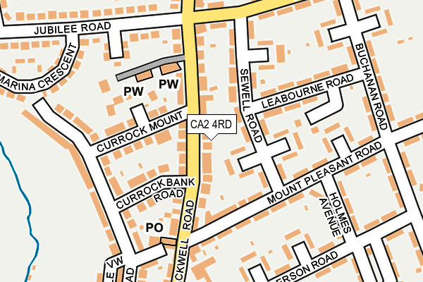 CA2 4RD map - OS OpenMap – Local (Ordnance Survey)