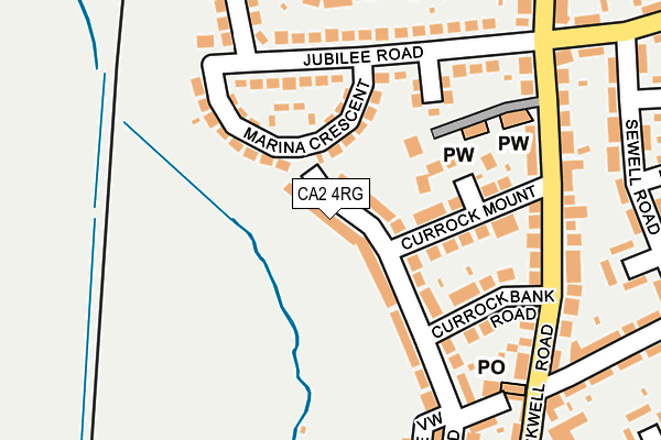 CA2 4RG map - OS OpenMap – Local (Ordnance Survey)