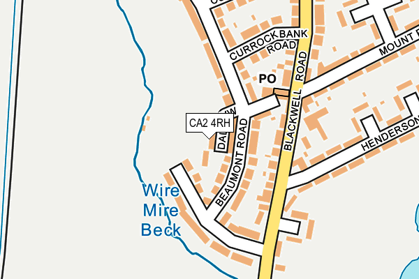 CA2 4RH map - OS OpenMap – Local (Ordnance Survey)
