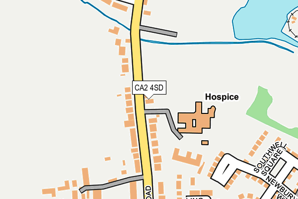 Map of EDEN VALLEY HOSPICE (SHOP) LIMITED at local scale