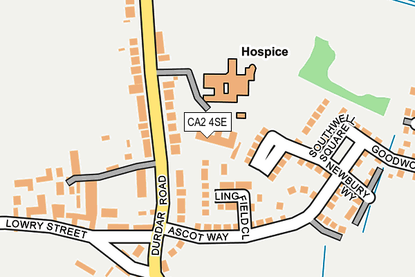 CA2 4SE map - OS OpenMap – Local (Ordnance Survey)
