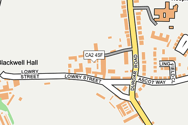 CA2 4SF map - OS OpenMap – Local (Ordnance Survey)