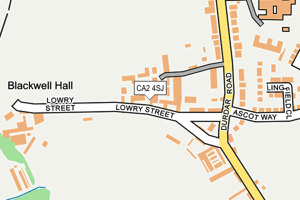 CA2 4SJ map - OS OpenMap – Local (Ordnance Survey)