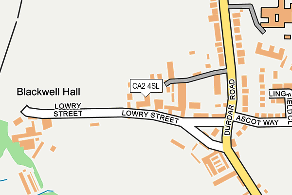 CA2 4SL map - OS OpenMap – Local (Ordnance Survey)