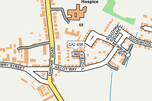 CA2 4SR map - OS OpenMap – Local (Ordnance Survey)