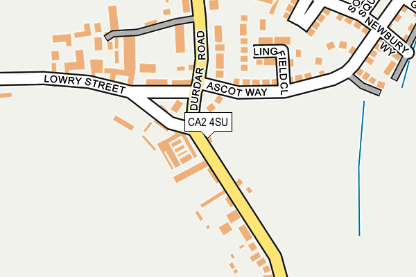CA2 4SU map - OS OpenMap – Local (Ordnance Survey)