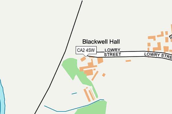 CA2 4SW map - OS OpenMap – Local (Ordnance Survey)