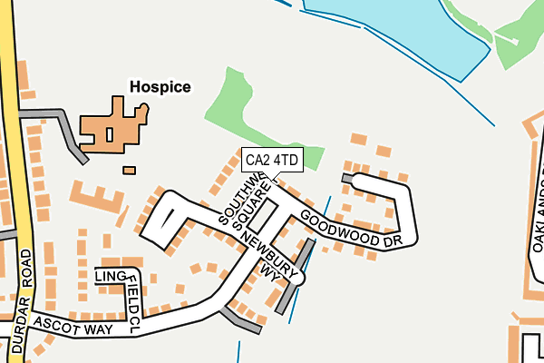 CA2 4TD map - OS OpenMap – Local (Ordnance Survey)