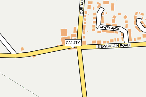 CA2 4TY map - OS OpenMap – Local (Ordnance Survey)