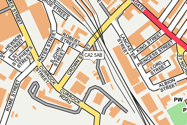 CA2 5AB map - OS OpenMap – Local (Ordnance Survey)